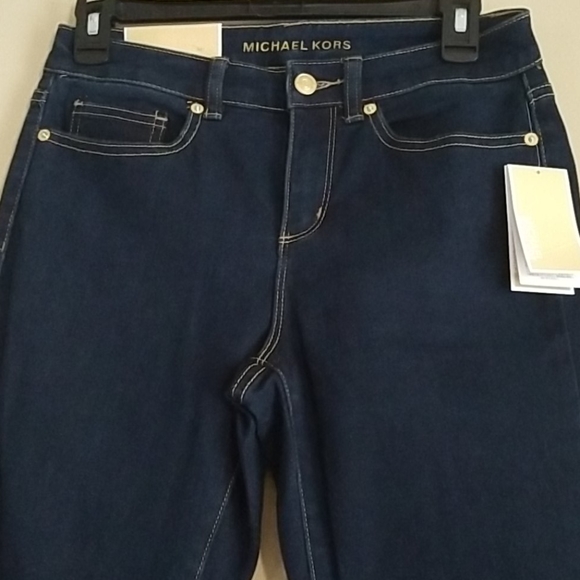 Michael Kors Selma Skinny Overdyed Indigo Jeans 2 - Picture 10 of 16
